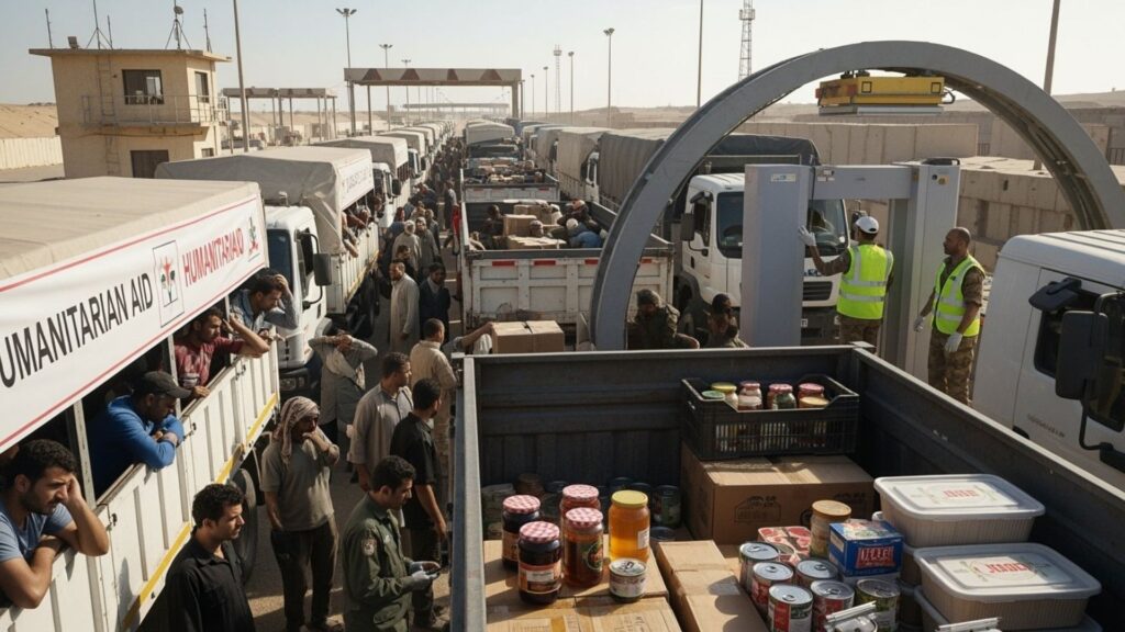 Les chauffeurs routiers égyptiens face à l'obstacle de Rafah